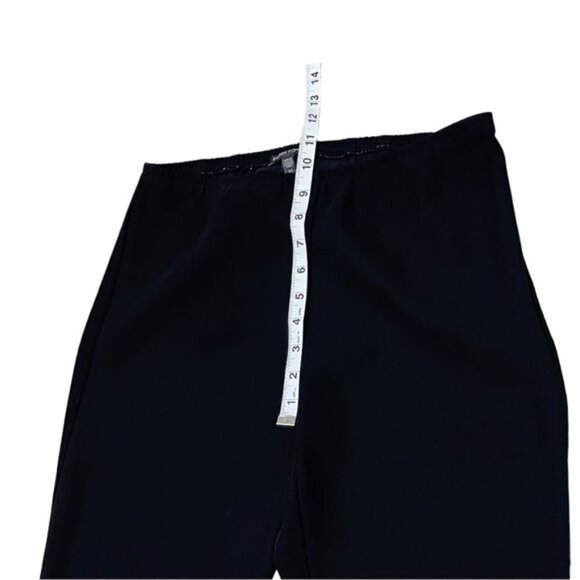 Eileen Fisher Black Straight Leg Elastic Waistband Pants Size XS - Picture 7 of 10